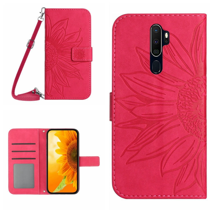 Skin Feel Sun Flower Pattern Flip Leather Phone Case with Lanyard, For OPPO A9 2020/A5 2020, For OPPO A15/A15S