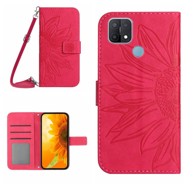 Skin Feel Sun Flower Pattern Flip Leather Phone Case with Lanyard, For OPPO A9 2020/A5 2020, For OPPO A15/A15S
