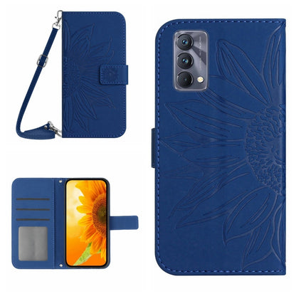Skin Feel Sun Flower Pattern Flip Leather Phone Case with Lanyard, For Realme GT Master, For Realme GT Neo2