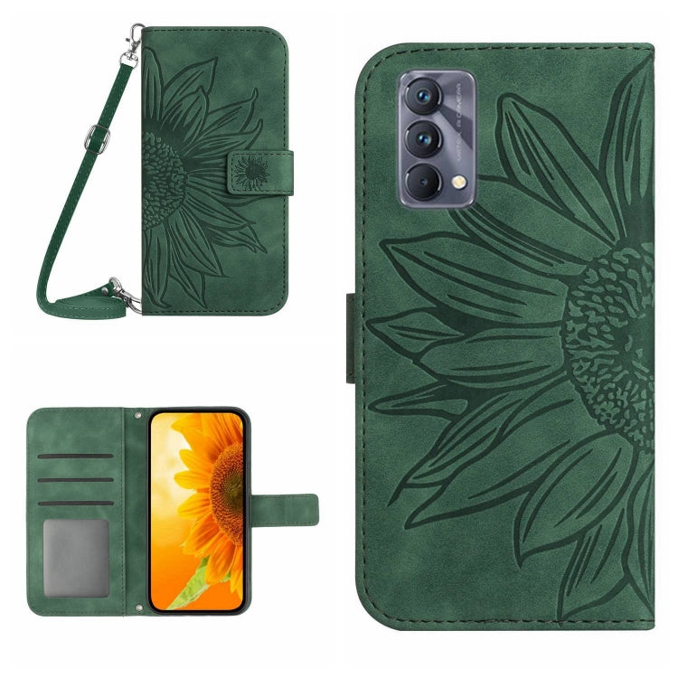 Skin Feel Sun Flower Pattern Flip Leather Phone Case with Lanyard, For Realme GT Master, For Realme GT Neo2