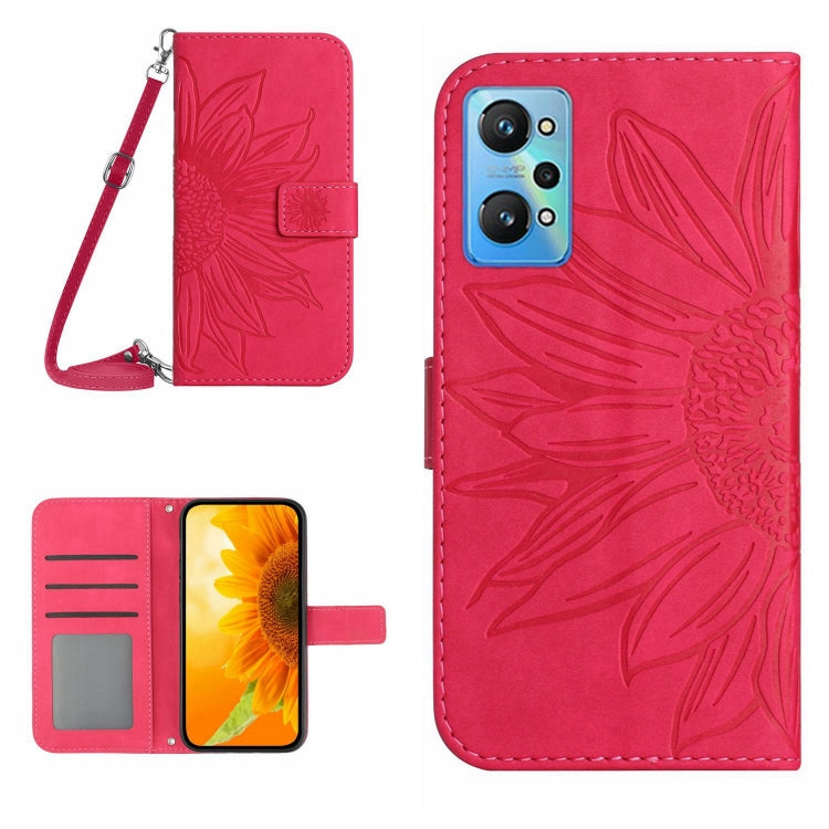 Skin Feel Sun Flower Pattern Flip Leather Phone Case with Lanyard, For Realme GT Master, For Realme GT Neo2