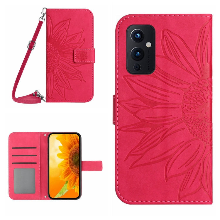 Skin Feel Sun Flower Pattern Flip Leather Phone Case with Lanyard, For Realme GT Neo3, For OnePlus 9