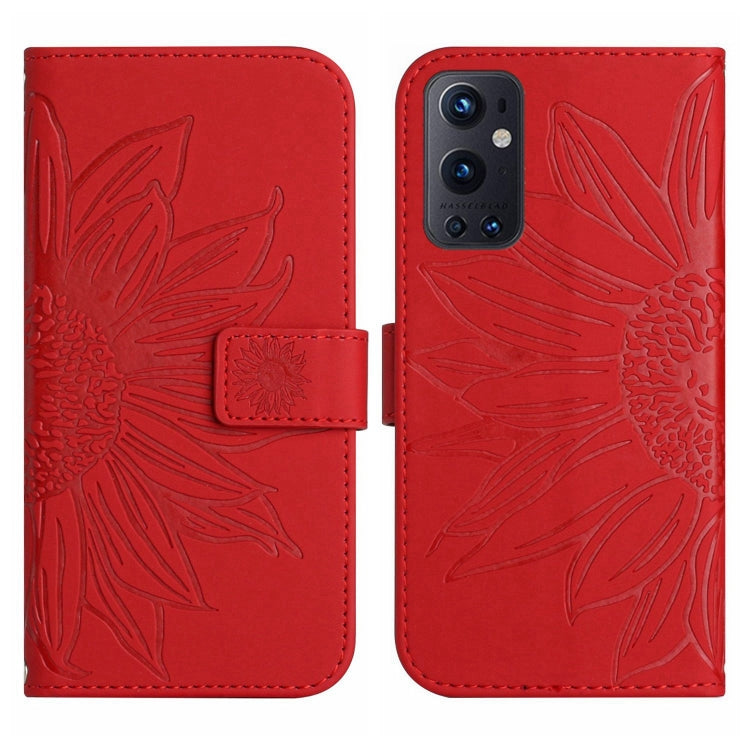 Skin Feel Sun Flower Pattern Flip Leather Phone Case with Lanyard, For OnePlus 9 Pro, For OnePlus 9R