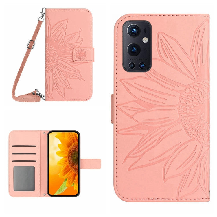 Skin Feel Sun Flower Pattern Flip Leather Phone Case with Lanyard, For OnePlus 9 Pro, For OnePlus 9R