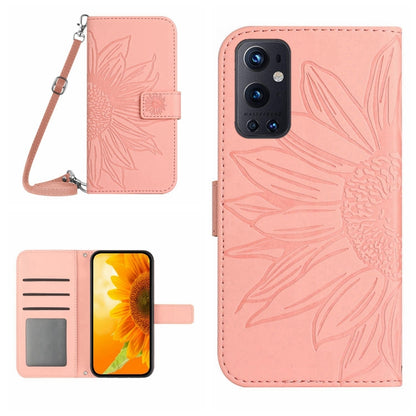 Skin Feel Sun Flower Pattern Flip Leather Phone Case with Lanyard, For OnePlus 9 Pro, For OnePlus 9R
