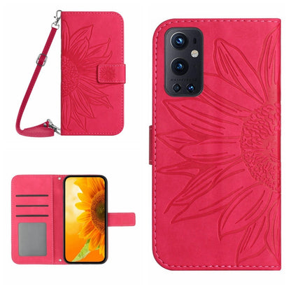 Skin Feel Sun Flower Pattern Flip Leather Phone Case with Lanyard, For OnePlus 9 Pro, For OnePlus 9R