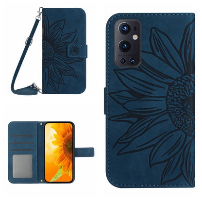 Skin Feel Sun Flower Pattern Flip Leather Phone Case with Lanyard, For OnePlus 9 Pro, For OnePlus 9R
