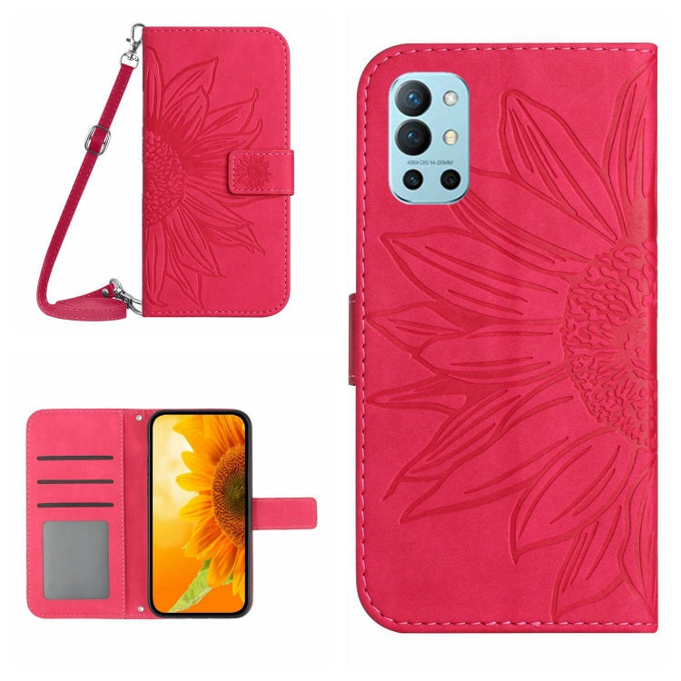 Skin Feel Sun Flower Pattern Flip Leather Phone Case with Lanyard, For OnePlus 9 Pro, For OnePlus 9R