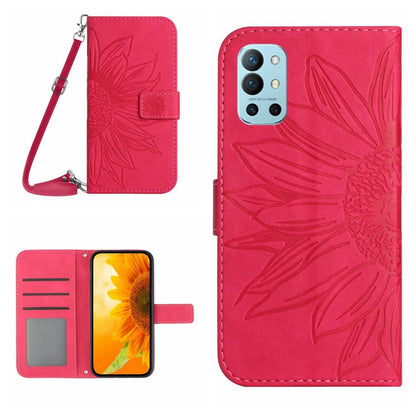 Skin Feel Sun Flower Pattern Flip Leather Phone Case with Lanyard, For OnePlus 9 Pro, For OnePlus 9R