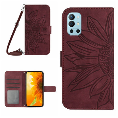 Skin Feel Sun Flower Pattern Flip Leather Phone Case with Lanyard, For OnePlus 10 Pro, For OnePlus 10R