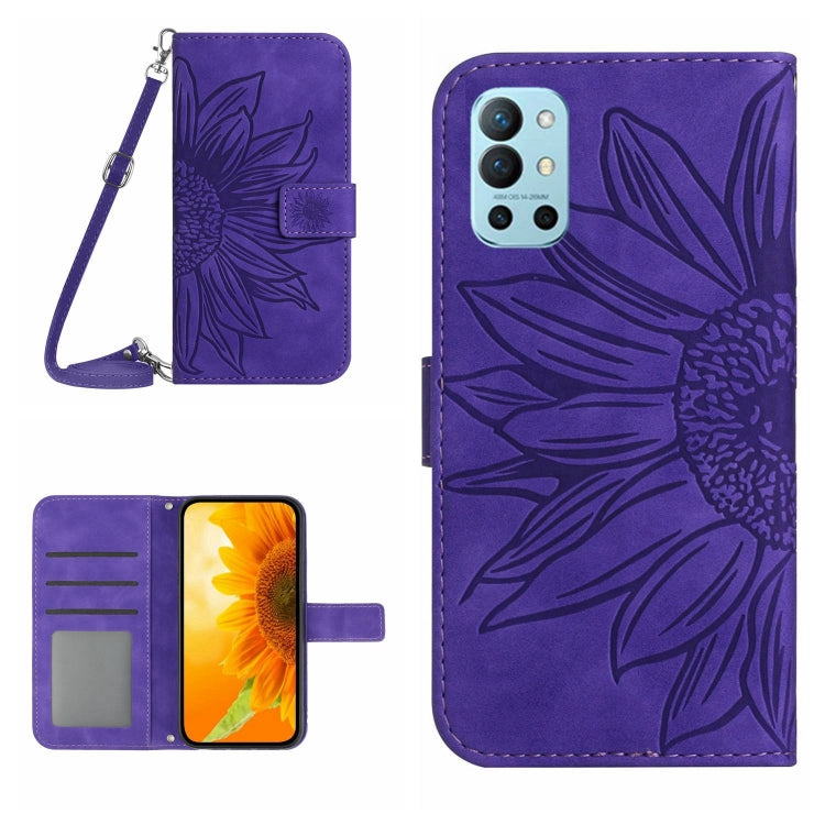 Skin Feel Sun Flower Pattern Flip Leather Phone Case with Lanyard, For OnePlus 10 Pro, For OnePlus 10R