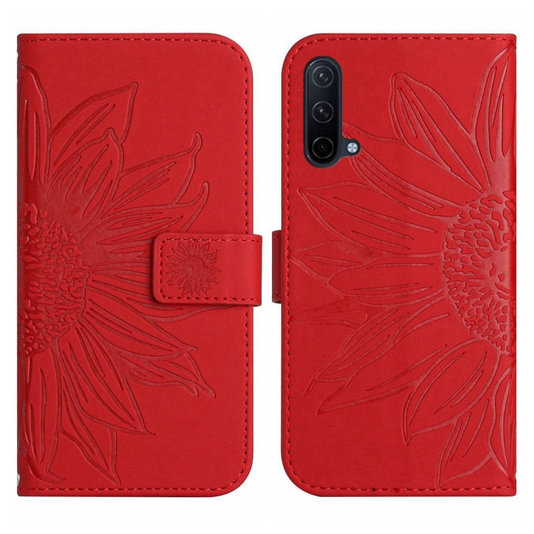 Skin Feel Sun Flower Pattern Flip Leather Phone Case with Lanyard, For OnePlus Nord CE 2 5G, For OnePlus Nord CE 2 Lite/Realme 9 Pro 5G