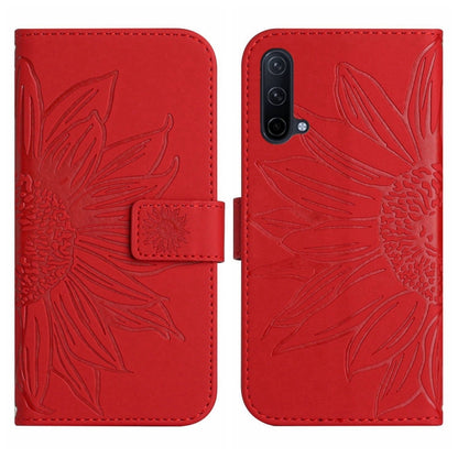Skin Feel Sun Flower Pattern Flip Leather Phone Case with Lanyard, For OnePlus Nord CE 2 5G, For OnePlus Nord CE 2 Lite/Realme 9 Pro 5G