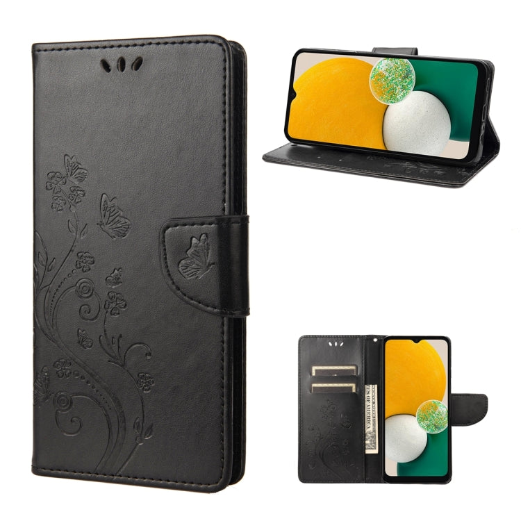 Butterfly Flower Pattern Flip Leather Phone Case, For Samsung Galaxy A14 5G, For Xiaomi 12T / 12T Pro / Redmi K50 Ultra, For Google Pixel 7 5G