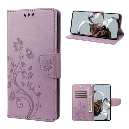 Butterfly Flower Pattern Flip Leather Phone Case, For Samsung Galaxy A14 5G, For Xiaomi 12T / 12T Pro / Redmi K50 Ultra, For Google Pixel 7 5G