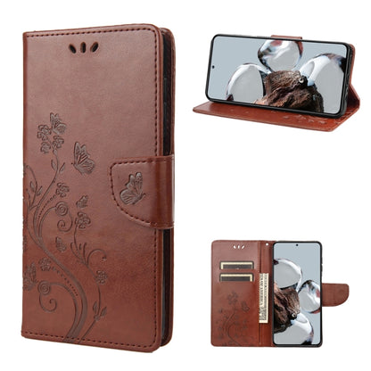 Butterfly Flower Pattern Flip Leather Phone Case, For Samsung Galaxy A14 5G, For Xiaomi 12T / 12T Pro / Redmi K50 Ultra, For Google Pixel 7 5G