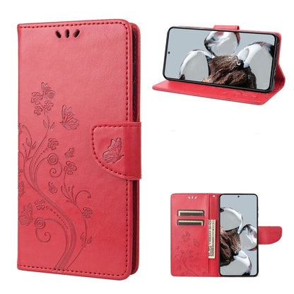 Butterfly Flower Pattern Flip Leather Phone Case, For Samsung Galaxy A14 5G, For Xiaomi 12T / 12T Pro / Redmi K50 Ultra, For Google Pixel 7 5G