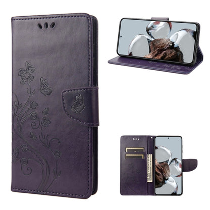 Butterfly Flower Pattern Flip Leather Phone Case, For Samsung Galaxy A14 5G, For Xiaomi 12T / 12T Pro / Redmi K50 Ultra, For Google Pixel 7 5G