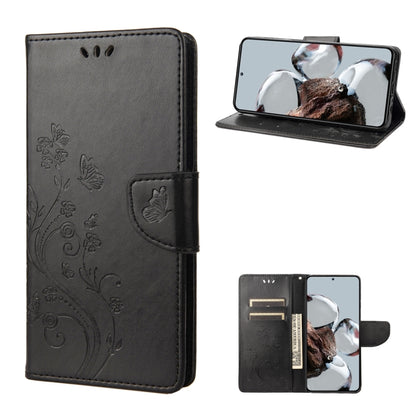 Butterfly Flower Pattern Flip Leather Phone Case, For Samsung Galaxy A14 5G, For Xiaomi 12T / 12T Pro / Redmi K50 Ultra, For Google Pixel 7 5G