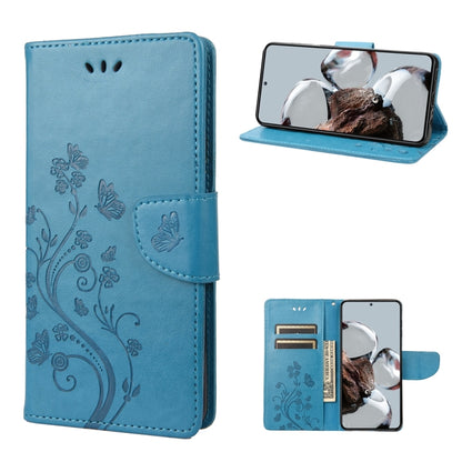 Butterfly Flower Pattern Flip Leather Phone Case, For Samsung Galaxy A14 5G, For Xiaomi 12T / 12T Pro / Redmi K50 Ultra, For Google Pixel 7 5G