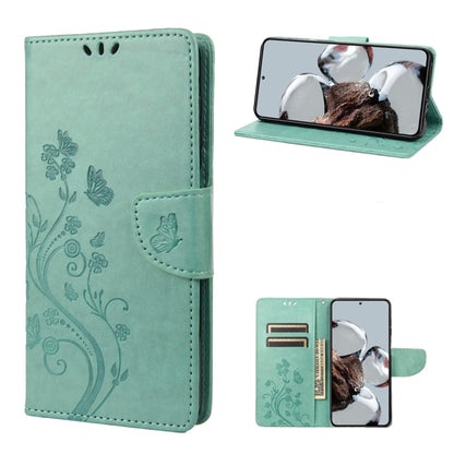 Butterfly Flower Pattern Flip Leather Phone Case, For Samsung Galaxy A14 5G, For Xiaomi 12T / 12T Pro / Redmi K50 Ultra, For Google Pixel 7 5G