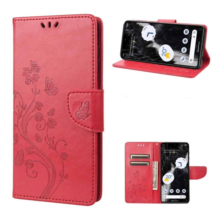 Butterfly Flower Pattern Flip Leather Phone Case, For Samsung Galaxy A14 5G, For Xiaomi 12T / 12T Pro / Redmi K50 Ultra, For Google Pixel 7 5G