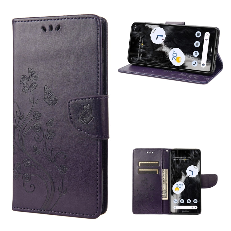 Butterfly Flower Pattern Flip Leather Phone Case, For Samsung Galaxy A14 5G, For Xiaomi 12T / 12T Pro / Redmi K50 Ultra, For Google Pixel 7 5G