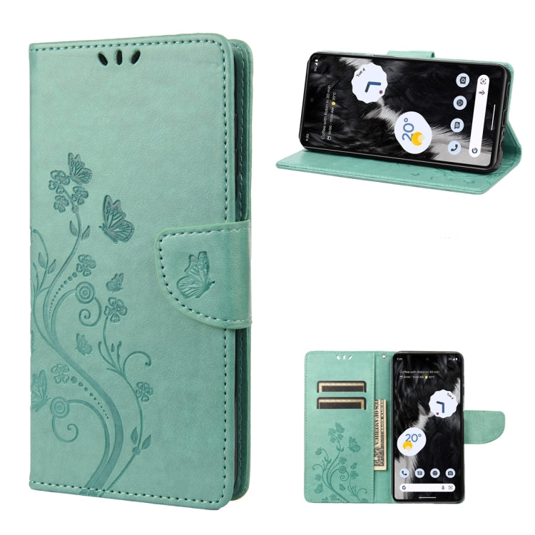 Butterfly Flower Pattern Flip Leather Phone Case, For Samsung Galaxy A14 5G, For Xiaomi 12T / 12T Pro / Redmi K50 Ultra, For Google Pixel 7 5G