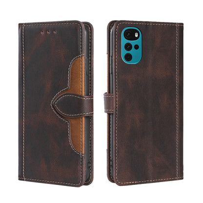 Skin Feel Magnetic Buckle Leather Phone Case, For Motorola Moto E32 India/E22s 4G Global, For OPPO A17, For OPPO K10x 5G, For Realme C33 4G, For vivo V25 5G/V25e 5G, For vivo Y16 4G/Y02s 4G