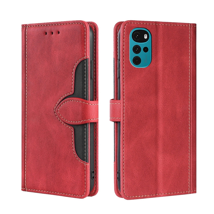 Skin Feel Magnetic Buckle Leather Phone Case, For Motorola Moto E32 India/E22s 4G Global, For OPPO A17, For OPPO K10x 5G, For Realme C33 4G, For vivo V25 5G/V25e 5G, For vivo Y16 4G/Y02s 4G