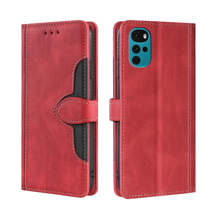 Skin Feel Magnetic Buckle Leather Phone Case, For Motorola Moto E32 India/E22s 4G Global, For OPPO A17, For OPPO K10x 5G, For Realme C33 4G, For vivo V25 5G/V25e 5G, For vivo Y16 4G/Y02s 4G