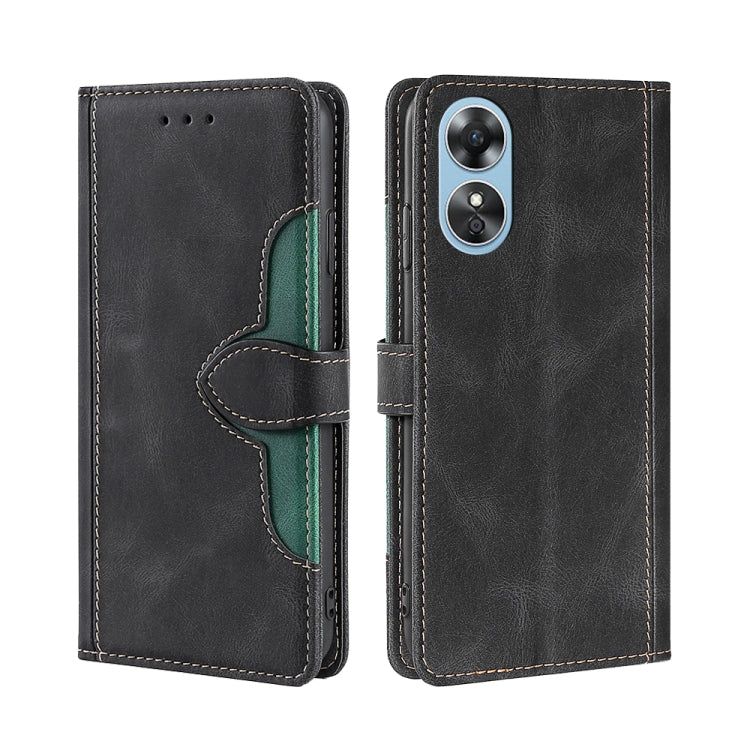 Skin Feel Magnetic Buckle Leather Phone Case, For Motorola Moto E32 India/E22s 4G Global, For OPPO A17, For OPPO K10x 5G, For Realme C33 4G, For vivo V25 5G/V25e 5G, For vivo Y16 4G/Y02s 4G