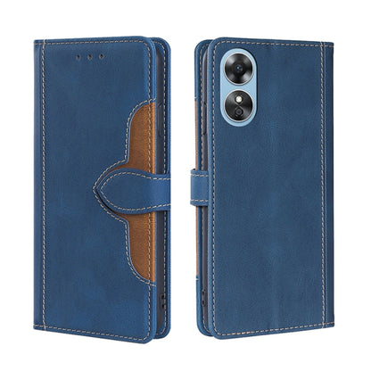 Skin Feel Magnetic Buckle Leather Phone Case, For Motorola Moto E32 India/E22s 4G Global, For OPPO A17, For OPPO K10x 5G, For Realme C33 4G, For vivo V25 5G/V25e 5G, For vivo Y16 4G/Y02s 4G