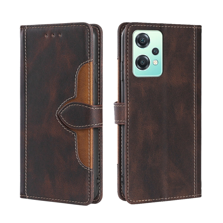 Skin Feel Magnetic Buckle Leather Phone Case, For Motorola Moto E32 India/E22s 4G Global, For OPPO A17, For OPPO K10x 5G, For Realme C33 4G, For vivo V25 5G/V25e 5G, For vivo Y16 4G/Y02s 4G