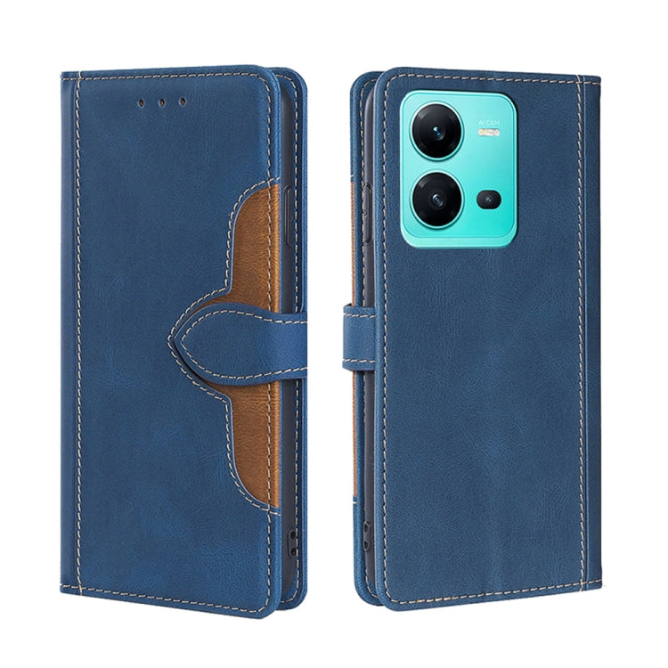 Skin Feel Magnetic Buckle Leather Phone Case, For Motorola Moto E32 India/E22s 4G Global, For OPPO A17, For OPPO K10x 5G, For Realme C33 4G, For vivo V25 5G/V25e 5G, For vivo Y16 4G/Y02s 4G