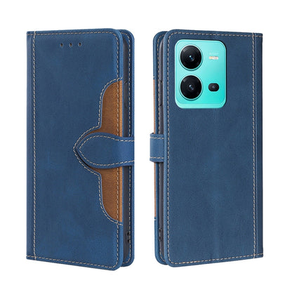 Skin Feel Magnetic Buckle Leather Phone Case, For Motorola Moto E32 India/E22s 4G Global, For OPPO A17, For OPPO K10x 5G, For Realme C33 4G, For vivo V25 5G/V25e 5G, For vivo Y16 4G/Y02s 4G