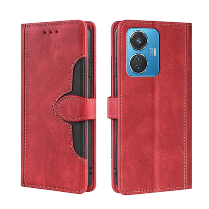 Skin Feel Magnetic Buckle Leather Phone Case, For vivo Y55 4G, For Samsung Galaxy A04s, For Xiaomi Civi 2 5G, For Xiaomi Poco M5 4G