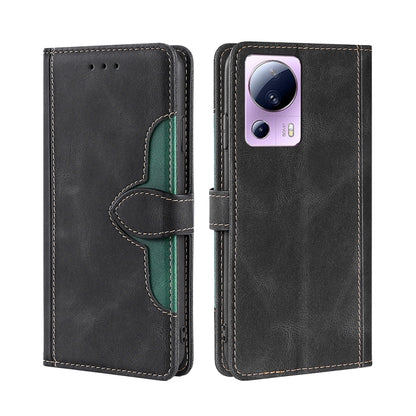Skin Feel Magnetic Buckle Leather Phone Case, For vivo Y55 4G, For Samsung Galaxy A04s, For Xiaomi Civi 2 5G, For Xiaomi Poco M5 4G