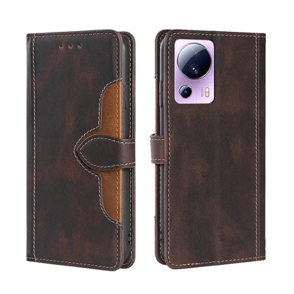 Skin Feel Magnetic Buckle Leather Phone Case, For vivo Y55 4G, For Samsung Galaxy A04s, For Xiaomi Civi 2 5G, For Xiaomi Poco M5 4G