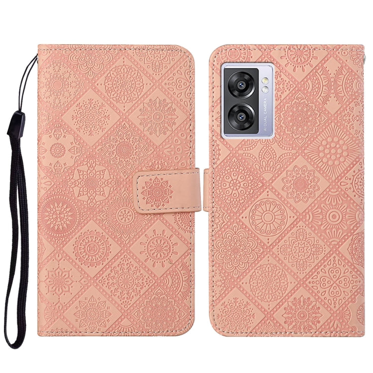Ethnic Style Embossed Pattern Leather Phone Case, For OPPO A57 2022, For OPPO Reno8, For OPPO Reno8 Pro