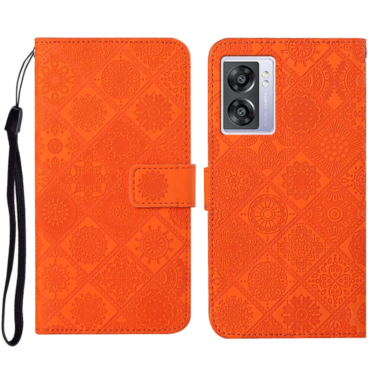 Ethnic Style Embossed Pattern Leather Phone Case, For OPPO A57 2022, For OPPO Reno8, For OPPO Reno8 Pro