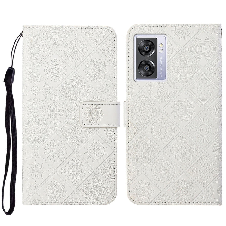 Ethnic Style Embossed Pattern Leather Phone Case, For OPPO A57 2022, For OPPO Reno8, For OPPO Reno8 Pro