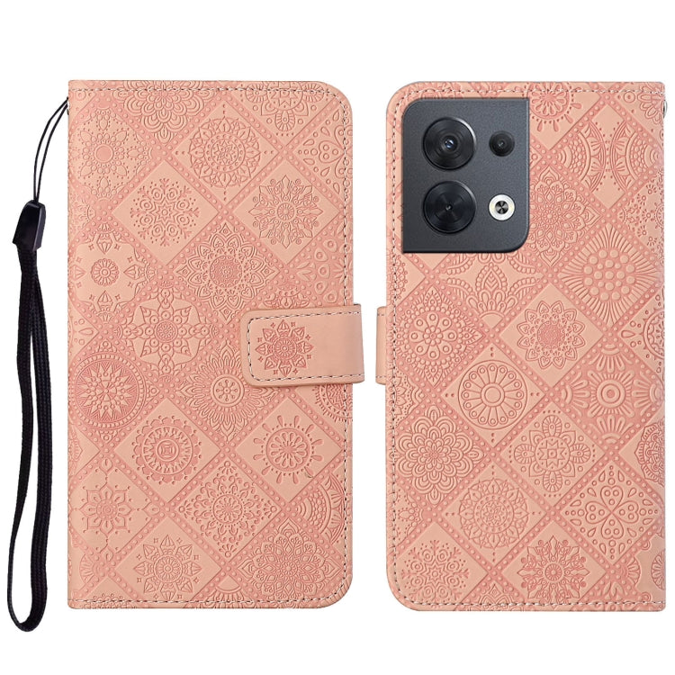 Ethnic Style Embossed Pattern Leather Phone Case, For OPPO A57 2022, For OPPO Reno8, For OPPO Reno8 Pro
