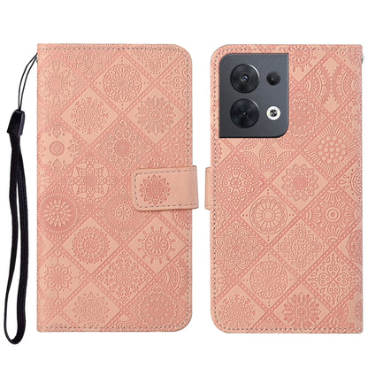 Ethnic Style Embossed Pattern Leather Phone Case, For OPPO A57 2022, For OPPO Reno8, For OPPO Reno8 Pro