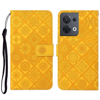 Ethnic Style Embossed Pattern Leather Phone Case, For OPPO A57 2022, For OPPO Reno8, For OPPO Reno8 Pro