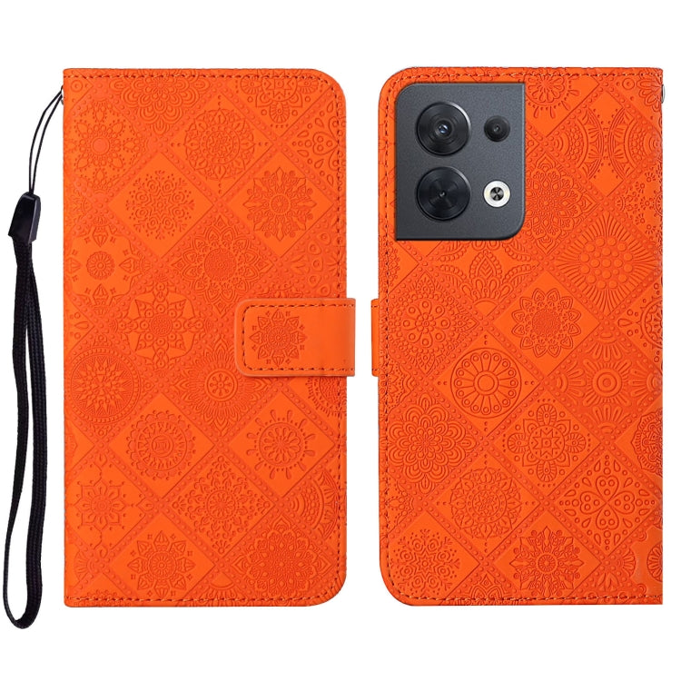 Ethnic Style Embossed Pattern Leather Phone Case, For OPPO A57 2022, For OPPO Reno8, For OPPO Reno8 Pro