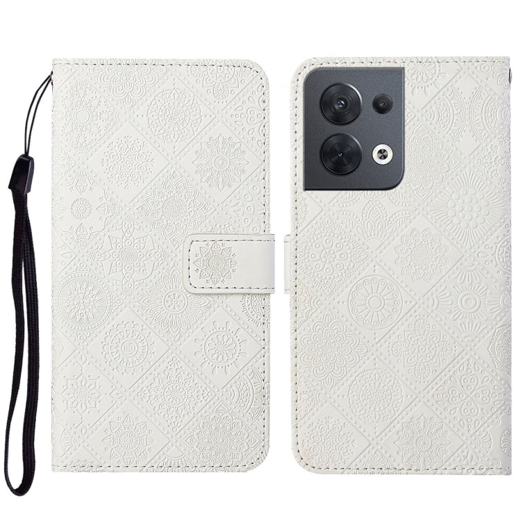 Ethnic Style Embossed Pattern Leather Phone Case, For OPPO A57 2022, For OPPO Reno8, For OPPO Reno8 Pro
