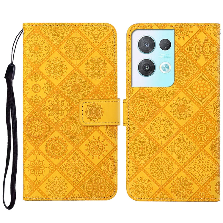 Ethnic Style Embossed Pattern Leather Phone Case, For OPPO A57 2022, For OPPO Reno8, For OPPO Reno8 Pro