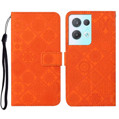 Ethnic Style Embossed Pattern Leather Phone Case, For OPPO A57 2022, For OPPO Reno8, For OPPO Reno8 Pro