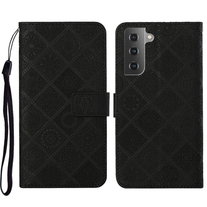 Ethnic Style Embossed Pattern Leather Phone Case, For Samsung Galaxy S23 5G, For Samsung Galaxy S23+ 5G, For Samsung Galaxy S23 Ultra 5G